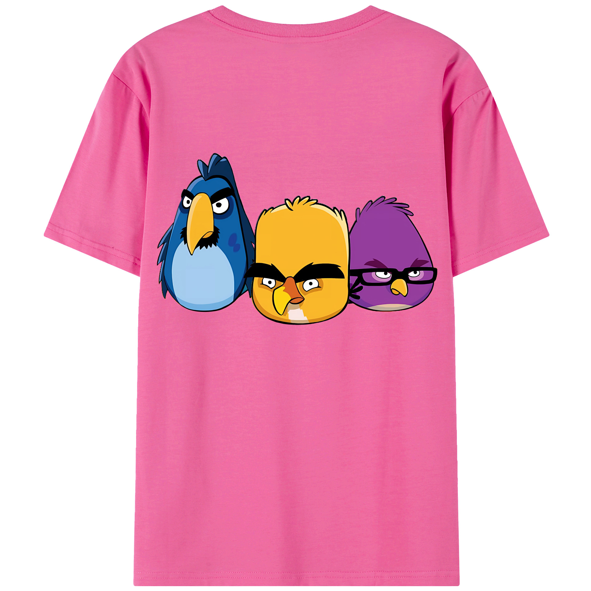 （画像用） Angry Birds アングリーバード レディース半袖Tシャツ(バックプリント)
